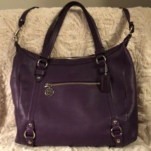 Purple Coach Bag